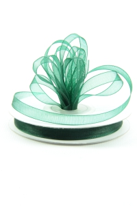 Organza Ribbon , Hunter, 3/8 Inch x 25 Yards (1 Spool) SALE ITEM